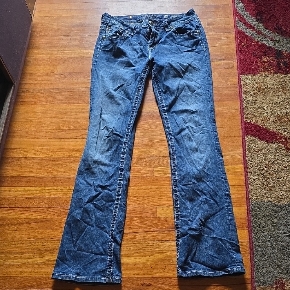 Miss Me Dark Blue Flare Jeans